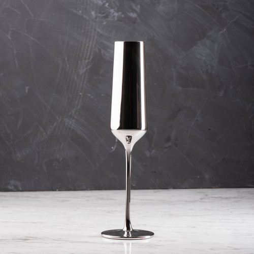 DUKE 255cc SILVER CHAMPAGNE GLASS 041
