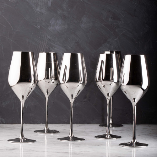 VISCOUNT 490cc SILVER WINE GLASS 047 3