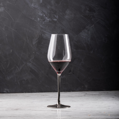 VISCOUNT 490cc SILVER STEM WINE GLASS 051