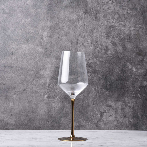 EARL 530cc GOLD STEM WINE GLASS 055