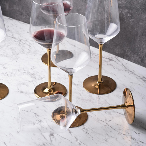 EARL 530cc GOLD STEM WINE GLASS 055 2