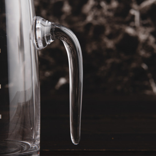 Glass Water Pitcher with Handle