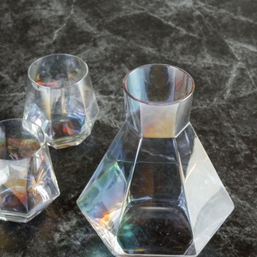 Laguna Glass Carafe and Cups Set - Spectrum 4