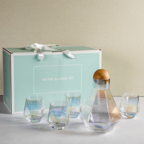 Laguna Glass Carafe and Cups Set - Spectrum 5