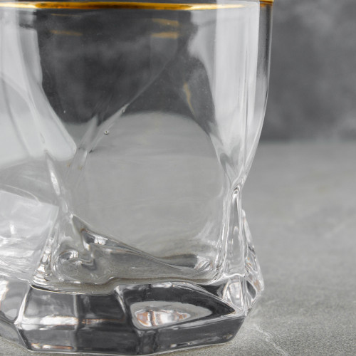 Faceted Bar Glass 340ml - Crystal 2