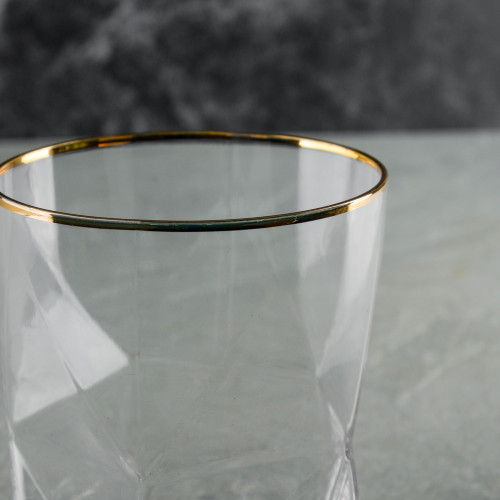 Faceted Bar Glass 425ml - Crystal 2