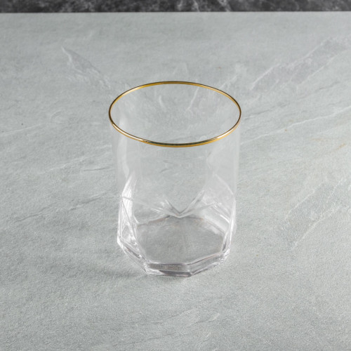 Faceted Bar Glass 425ml - Crystal 4