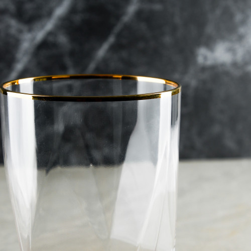 Faceted Bar Glass 525ml - Crystal 2