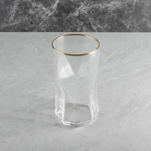 Faceted Bar Glass 525ml - Crystal 4