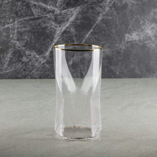 Faceted Bar Glass 525ml - Crystal 5