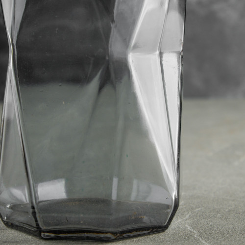 Faceted Bar Glass 525ml - Tempered Black 3