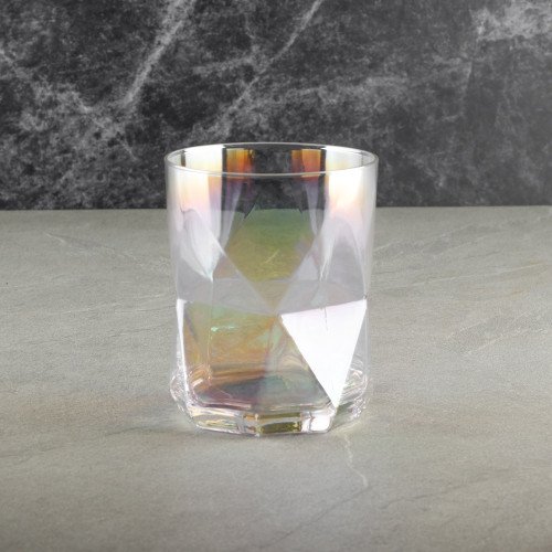 Faceted Bar Glass 400ml - Radiant 3