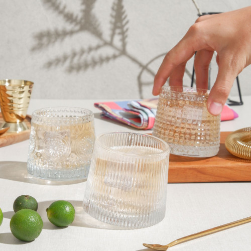 Bartender Rock Glass 160ml - Checkered 5