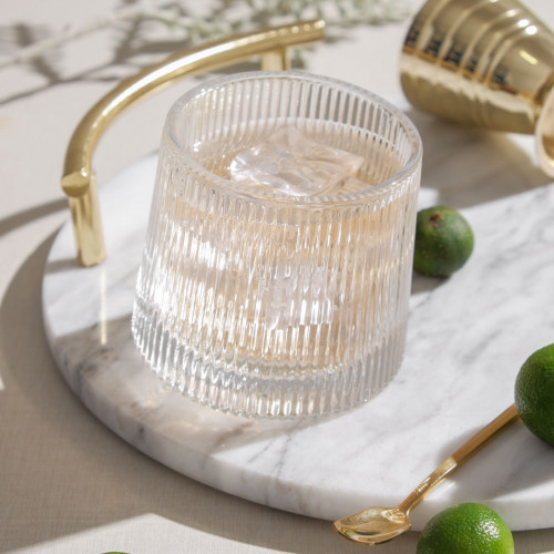 Bartender Rock Glass 160ml - Ribbed Grip 4