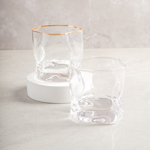Asymmetric Rock Glass 250ml - Crystal 4