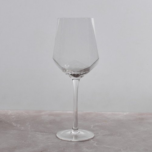 Crown Patterned Wine Glass 570ml - Natural 3