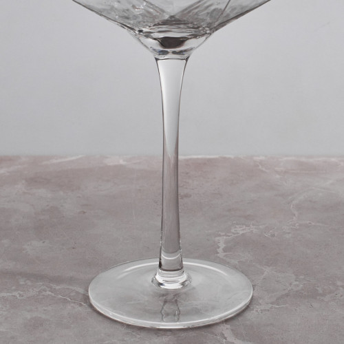 Crown Patterned Wine Glass 570ml - Natural 4