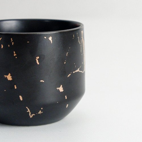 Duquet Mug GS01 225ml Gold Splash Black 4