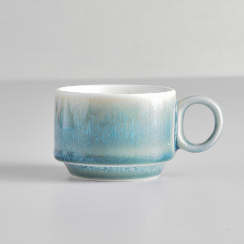 Han Tsutsu-Gata 225ml Teacup - Black Raku 8