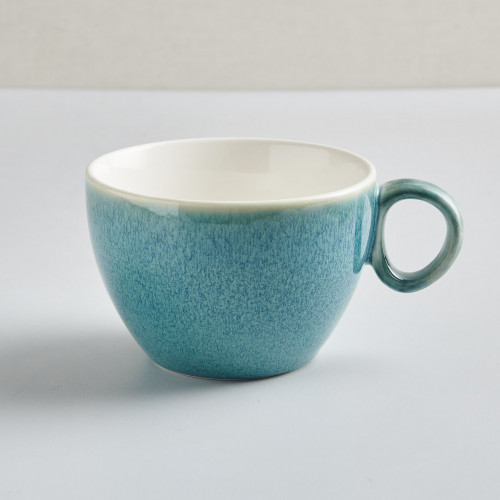 Shoreline Dark Green Squeezed Mug With Handle 340ml 7