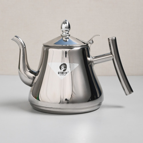 Stainless Steel Flower Teapot with Filter 1L - Silver
