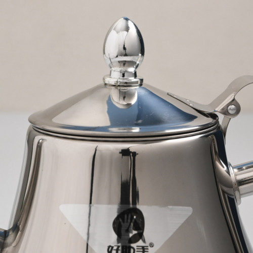 Stainless Steel Flower Teapot with Filter 1L - Silver 2