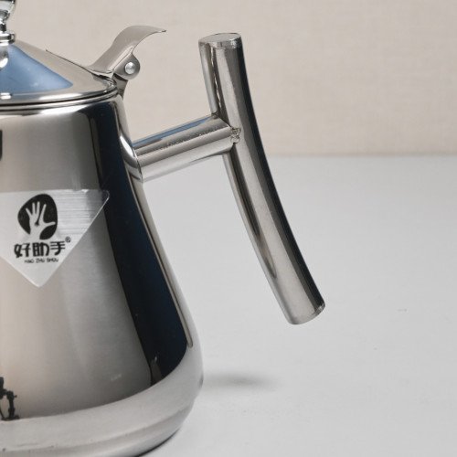Stainless Steel Flower Teapot with Filter 1L - Silver 3