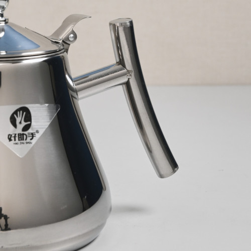 Stainless Steel Flower Teapot with Filter 1L - Silver 3