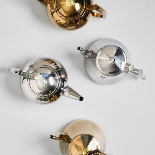 Stainless Steel Flower Teapot with Filter 1L - Gold 7