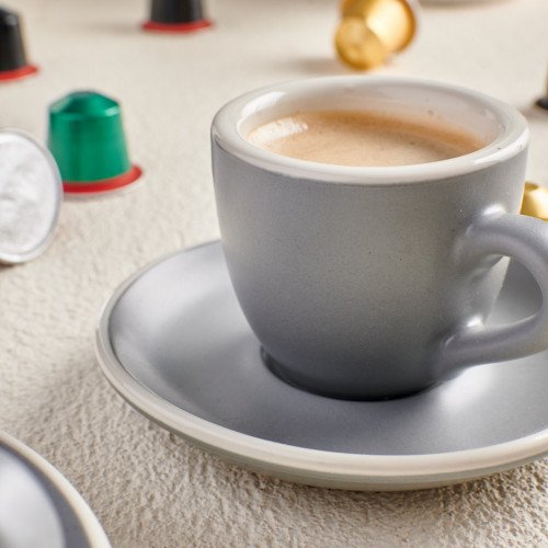 Hapita Espresso Cup Saucer - Slate 4