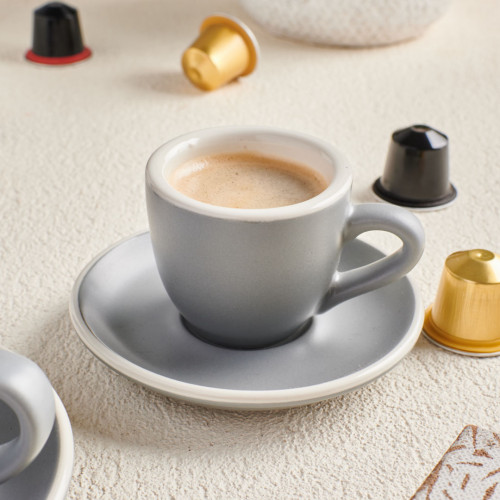 Hapita Espresso Cup Saucer - Slate 6