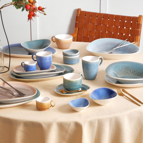 Gaia Caldera Blue Platter Large 33.8 x 23cm 5