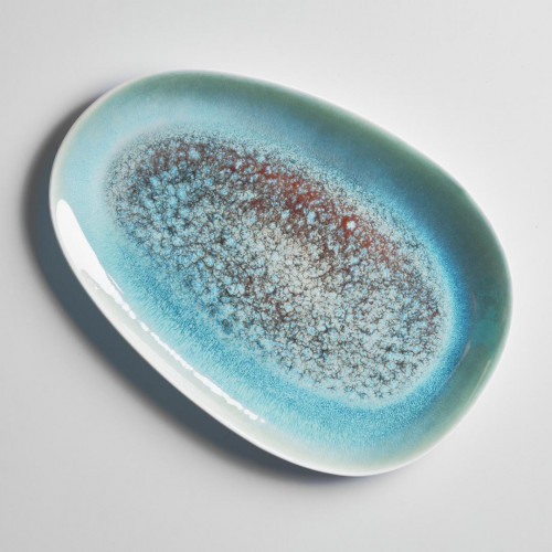 Gaia Caldera Green Platter Large 33.8 x 23cm