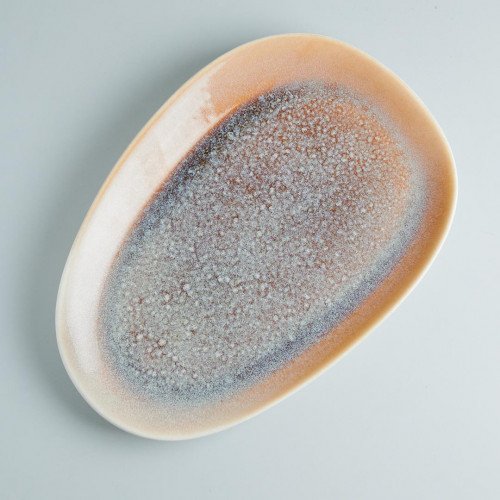 Gaia Caldera Yellow Platter Large 33.8 x 23cm