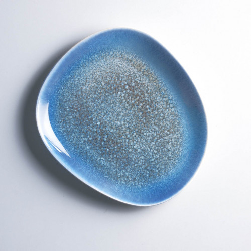 Gaia Caldera Blue Salad/Dessert Plate 22.8 x 19.6cm