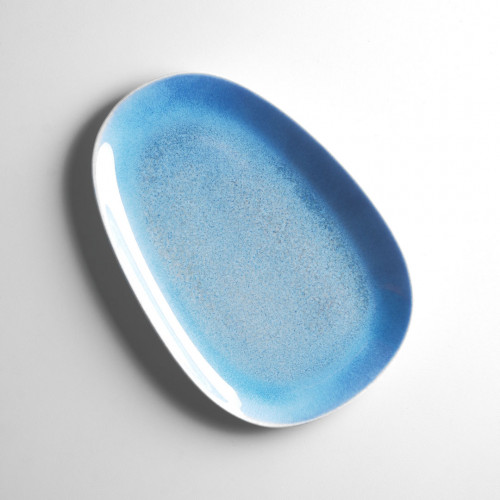 Gaia Caldera Blue Platter Medium 27.4 x 18.2cm