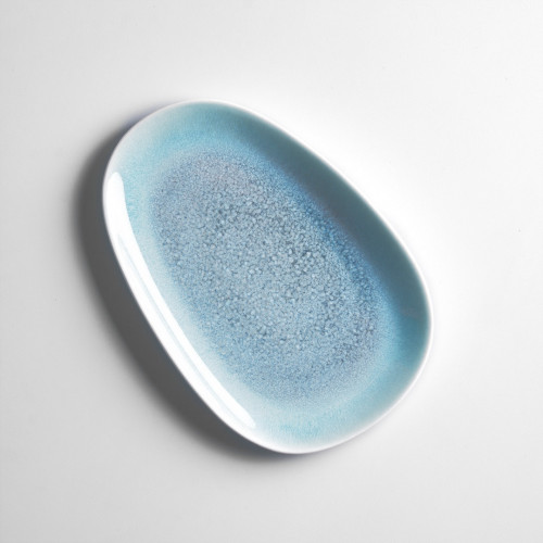 Gaia Caldera Grey Platter Medium 27.4 x 18.2cm