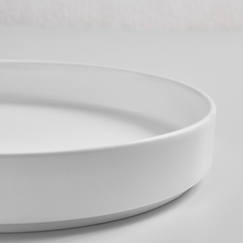 Kaden White Plate Tall Stackable 26cm 3