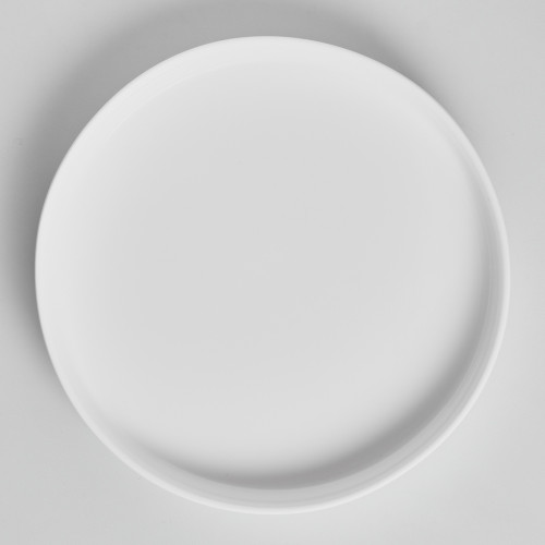 Kaden White Plate Tall Stackable 26cm with Wooden Lid 3