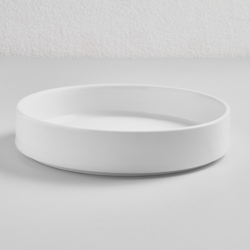 Kaden White Plate Tall Stackable 13cm