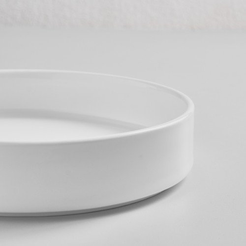 Kaden White Plate Tall Stackable 13cm 2