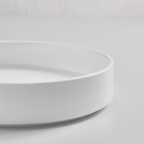 Kaden White Plate Tall Stackable 13cm 2