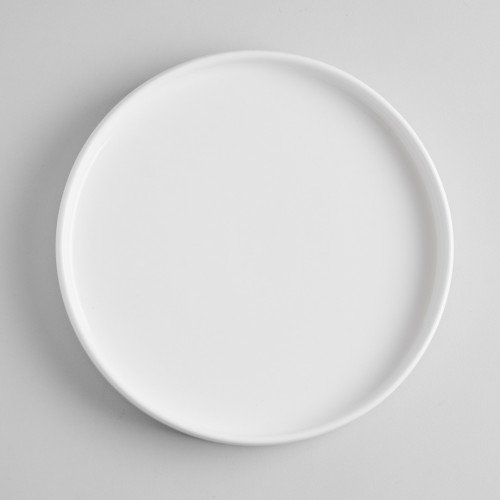 Kaden White Plate Short Stackable 20cm