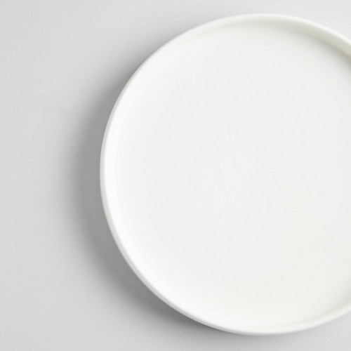 Kaden White Plate Short Stackable 20cm 2