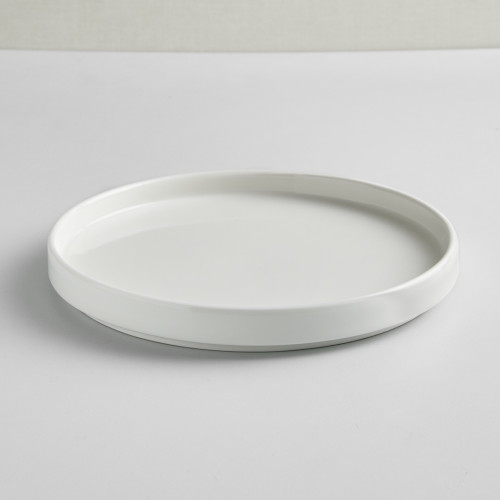 Kaden White Plate Short Stackable 20cm 4