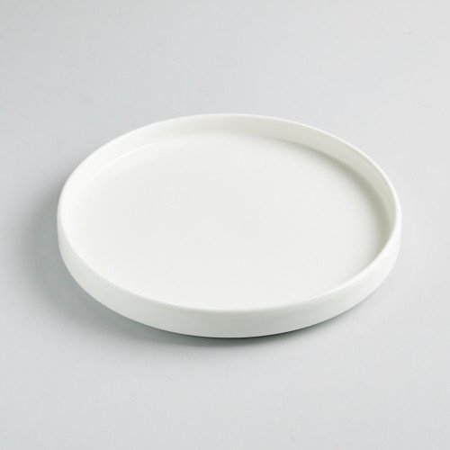 Kaden White Plate Short Stackable 20cm 5
