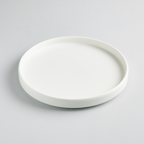 Kaden White Plate Short Stackable 20cm 5