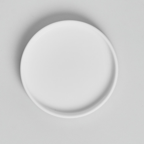 Kaden White Plate Tall Stackable 20cm with Wooden Lid 3