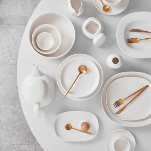 Ora White Salad/Dessert Plate - Large 23 x 20cm 4