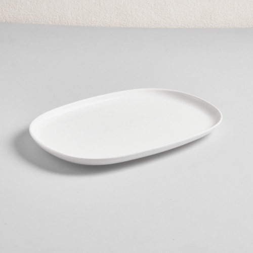 Ora White Platter Medium 27 x 19cm 2